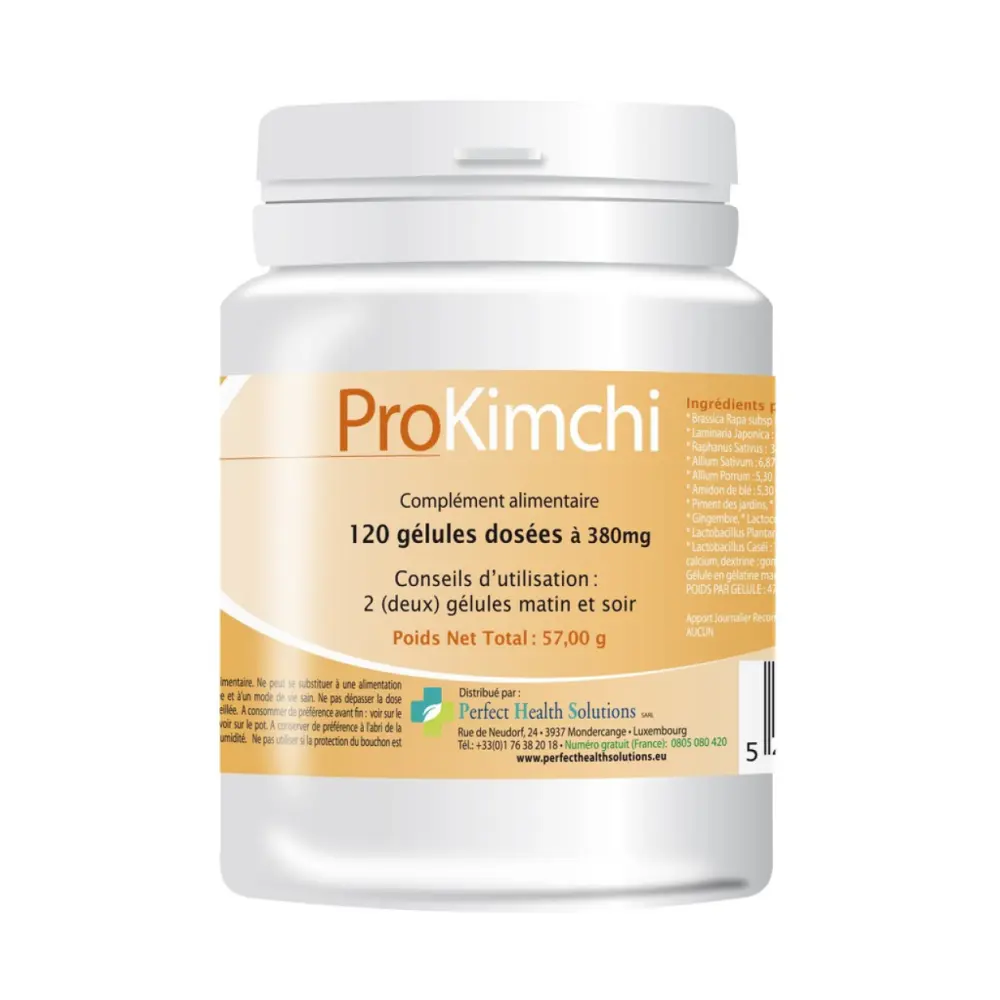 ProKimchi légumes fermentés et ferments lactiques - 120 gélules — Perfect Health Solutions